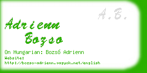 adrienn bozso business card